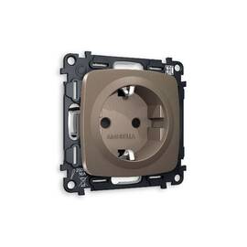 Комплект механизма розетки с/з со шторками Ambrella Volt Omega MO637010