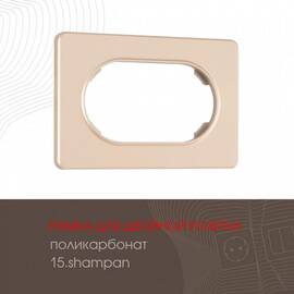 Рамка для двойной розетки Arte Milano 502.15-double.shampan