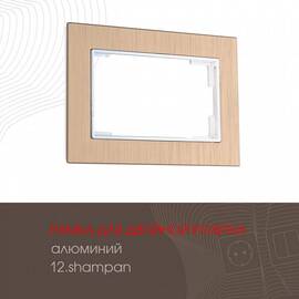 Рамка для двойной розетки Arte Milano 503.12-double.shampan