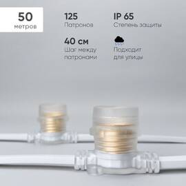 Гирлянда Белт-Лайт Laitcom (LTC) BL50m/125L-8-P