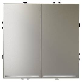 Выключатель двухклавишный с подсветкой Voltum S70 VLS020204