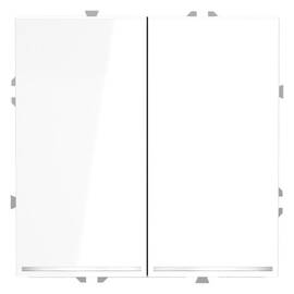 Выключатель двухклавишный с подсветкой Voltum S70 VLS020201