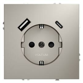 Розетка с USB, A+C Voltum S70 VLS040503