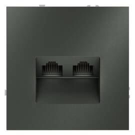 Розетка компьютерная двойная Voltum S70 VLS060206