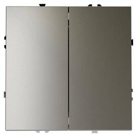 Выключатель с самовозвратом двухклавишный Voltum S70 VLS020604