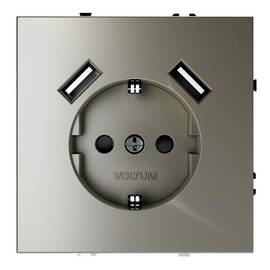Розетка с USB, А+А Voltum S70 VLS040404