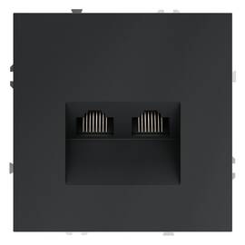 Розетка компьютерная двойная Voltum S70 VLS060207