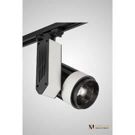 Трековый однофазный светильник AM Group AM180-BK-WH 4000K