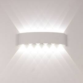 Уличный настенный светильник AM Group AM307-12X1W WH 4000K