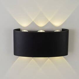 Уличный настенный светильник AM Group AM307-6X1 W BK 4000K