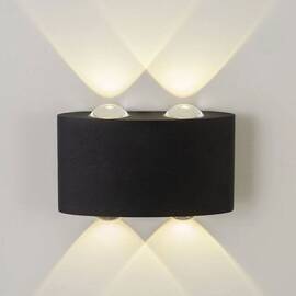 Уличный настенный светильник AM Group AM307-4X1 W BK 4000K