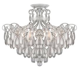 Потолочная люстра AM Group MONICA PL6 SILVER