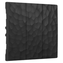 Набор клавиш Werkel Hammer для выключателя трехклавишного черный W1239008 4690389162688