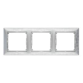 Рамка 3-постовая Legrand Valena алюминий модерн 770343