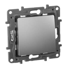 Выключатель 1-но клавишный с 3-х мест (перекрестный выключатель), алюминий