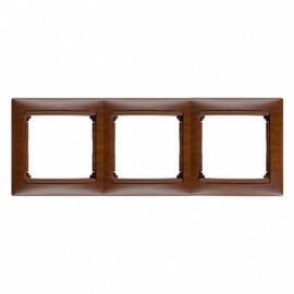Рамка 3-постовая Legrand Valena тонированное дерево 770313