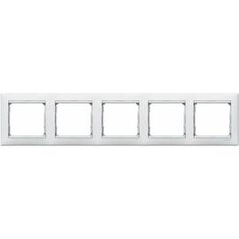 Рамка 5-постовая Legrand Valena белая 774455