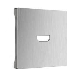 Накладка Werkel для розетки HDMI серебряный рифленый WL09-HDMI-CP 4690389128318