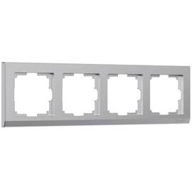 Рамка на 4 поста Werkel Stark серебряный W0041806 4690389161902