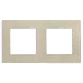 Рамка 2-постовая Legrand Etika слоновая кость 672512