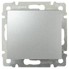 Переключатель одноклавишный промежуточный Legrand Valena 10A 250V алюминий 770107