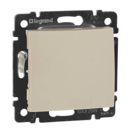 Переключатель одноклавишный проходной Legrand Valena 10A 250V cлоновая кость 774306