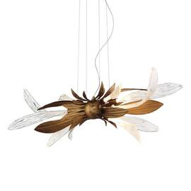 Подвесная люстра Delight Collection RP168416-11 bronze/clear