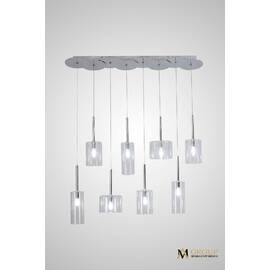 Каскадная люстра AM Group AM355-8CLEAR