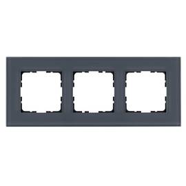 Рамка 3-постовая, стекло Маренго Jasmart G-Glass G1003GC