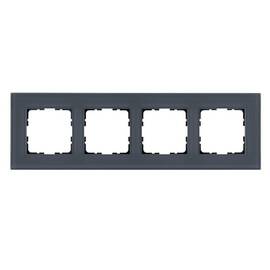 Рамка 4-постовая, стекло Маренго Jasmart G-Glass G1004GC