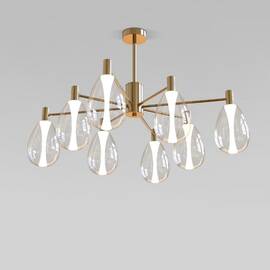 Люстра на штанге Eurosvet Magma 60175/8 латунь Smart a069323