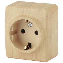 Розетка 2P+E Schuko со шторками Эра 11-2204-11 Б0020690