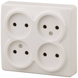 Розетка 4х2P Эра 11-2210-02 Б0020707