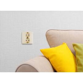Розетка двойная с/з со шторками Legrand Inspiria 673756
