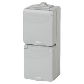 Розетка 2х2P+E Эра 11-2607-03 Б0036002