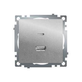 Розетка 2-местная USB + type C Stekker Катрин GLS10-7116-03 50054