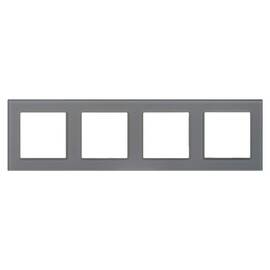 Рамка на 4 поста Arlight FRM-GLARE-GS-4-GR 043804