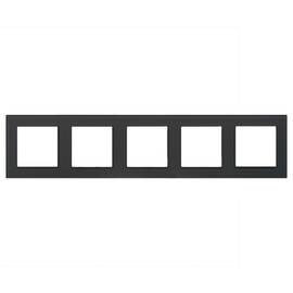 Рамка на 5 постов Arlight FRM-GLARE-GS-5-BK 043806