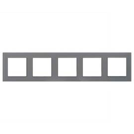 Рамка на 5 постов Arlight FRM-GLARE-GS-5-GR 043807