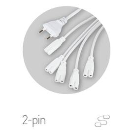 Разветвитель сетевой для линейных светильников Эра Разветвитель 5х IEC C7 2 м Б0060525