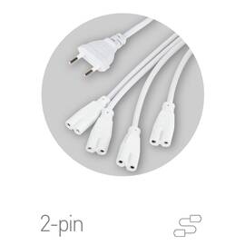 Разветвитель сетевой для линейных светильников Эра Разветвитель 4х IEC C7 2 м Б0061036