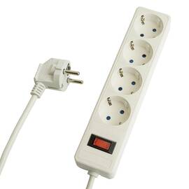 Сетевой фильтр 4-местный с/з Stekker Optima HM20-41-05 50091