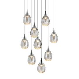 Каскадная люстра Delight Collection Stilla MD24001004-9A chrome/clear