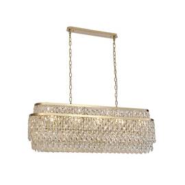 Подвесная люстра Newport Tiffany 8530/120 C oval gold polished М0070717