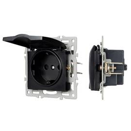 Механизм розетки влагозащищенный Arlight SCT-MCP-PL-BK (250V, 16A) 043746
