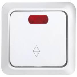 Выключатель (переключатель) 1-клавишный General Альфа 477005