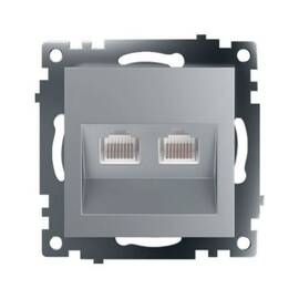 Розетка компьютерная 2-местная RJ-45 Stekker Катрин GLS00-7109-03 50005