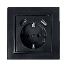 Розетка USB+Type C Stekker Эрна PST16-9016-03 50078