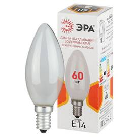 Лампа накаливания Эра B-60-E14-230-FR свечка Б0066376