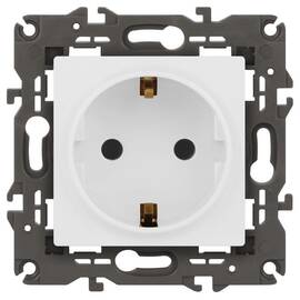 Розетка 2P+E Schuko Эра Elegance 14-2101-01М Б0065800
